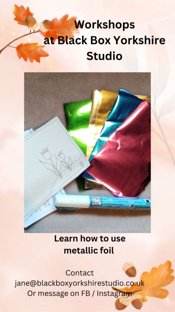 Learn to use metallic foil.